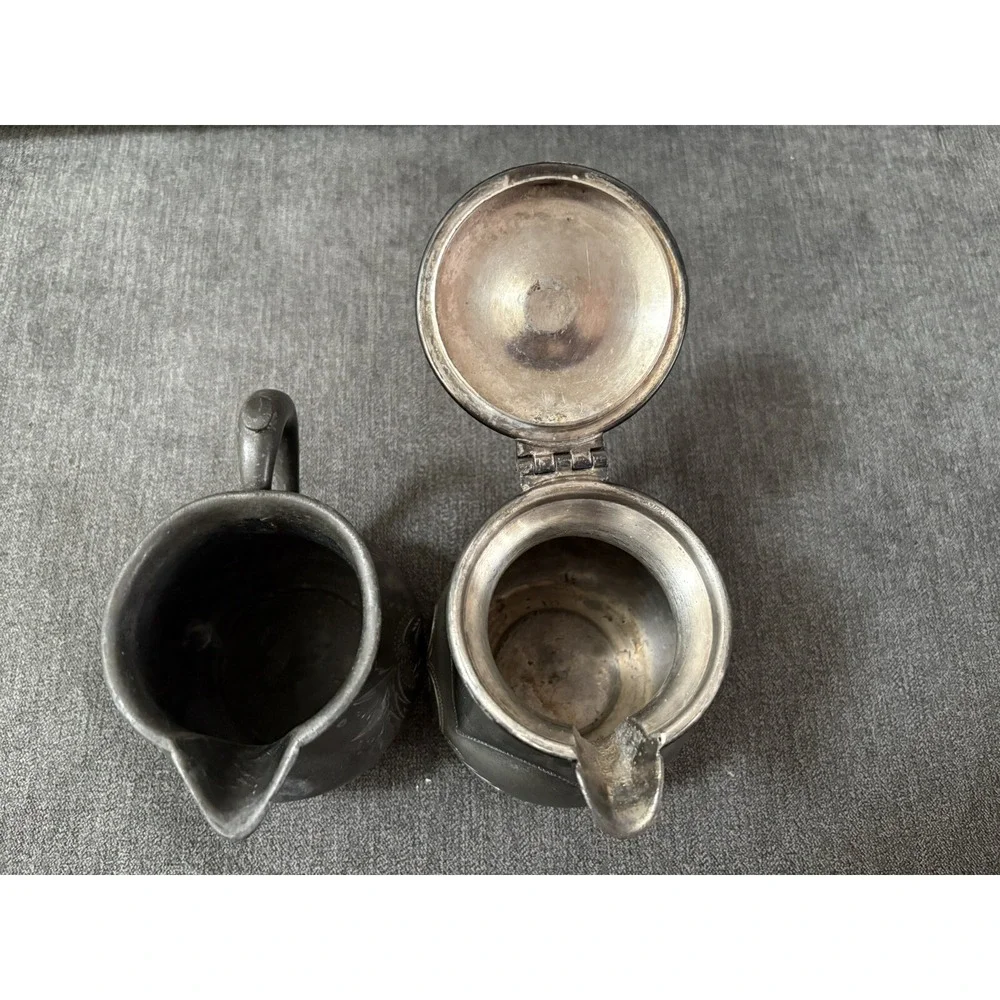 Antique Columbia Silver Co Creamer, quadruple plate. Forbes Silver Co 151 Creame